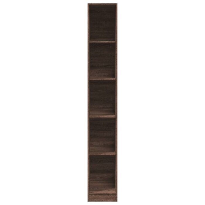 Garde-robe chêne marron 30x50x200 cm bois d'ingénierie – Image 2