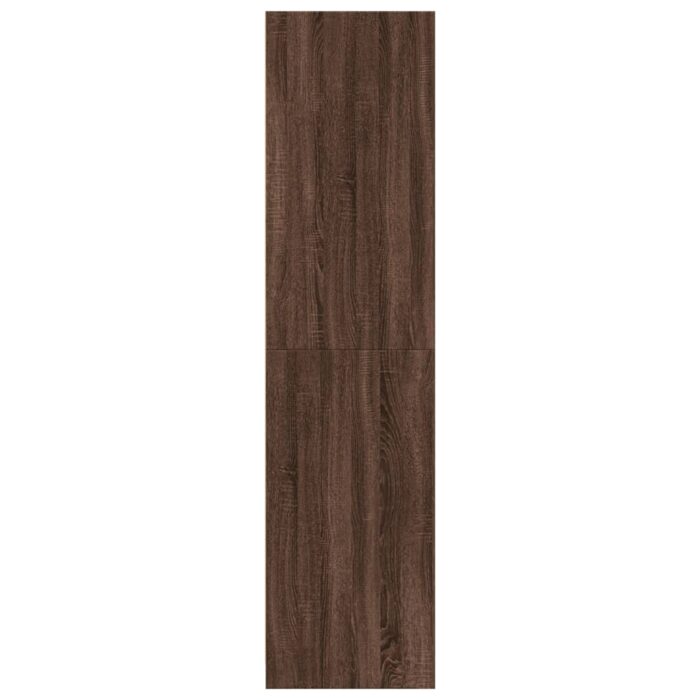 Garde-robe chêne marron 30x50x200 cm bois d'ingénierie – Image 3