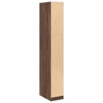 Garde-robe chêne marron 30x50x200 cm bois d'ingénierie – Image 4