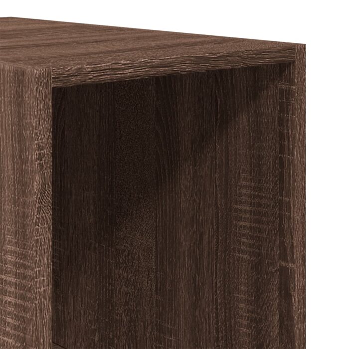 Garde-robe chêne marron 30x50x200 cm bois d'ingénierie – Image 5