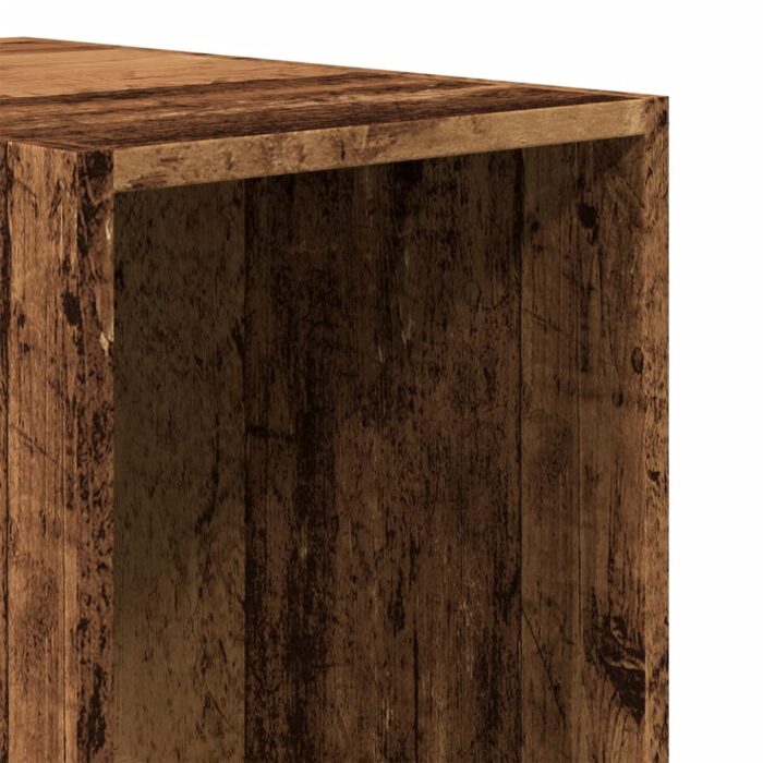 Garde-robe vieux bois 30x50x200 cm bois d'ingénierie – Image 5
