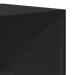 Garde-robe noir 80x50x200 cm bois d'ingénierie – Image 5