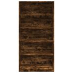 Garde-robe chêne fumé 100x50x200 cm bois d'ingénierie – Image 2
