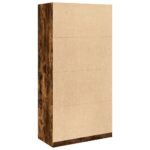 Garde-robe chêne fumé 100x50x200 cm bois d'ingénierie – Image 4