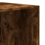 Garde-robe chêne fumé 100x50x200 cm bois d'ingénierie – Image 5