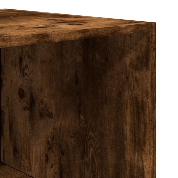 Garde-robe chêne fumé 100x50x200 cm bois d'ingénierie – Image 5