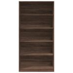 Garde-robe chêne marron 100x50x200 cm bois d'ingénierie – Image 2
