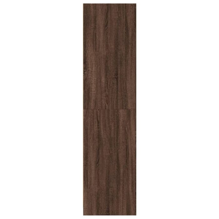 Garde-robe chêne marron 100x50x200 cm bois d'ingénierie – Image 3