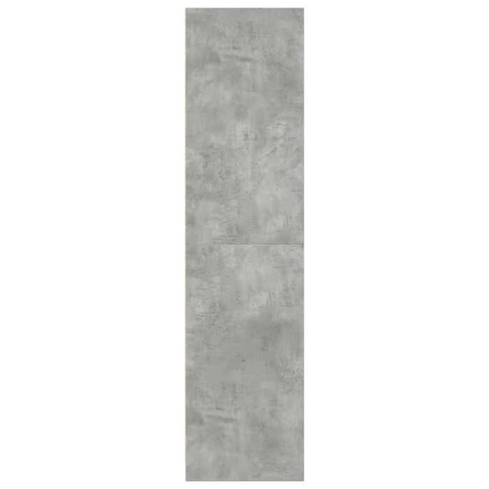 Garde-robe gris béton 30x50x200 cm bois d'ingénierie – Image 4