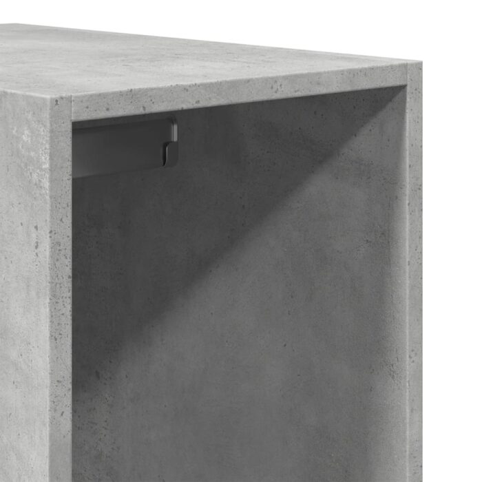 Garde-robe gris béton 30x50x200 cm bois d'ingénierie – Image 6