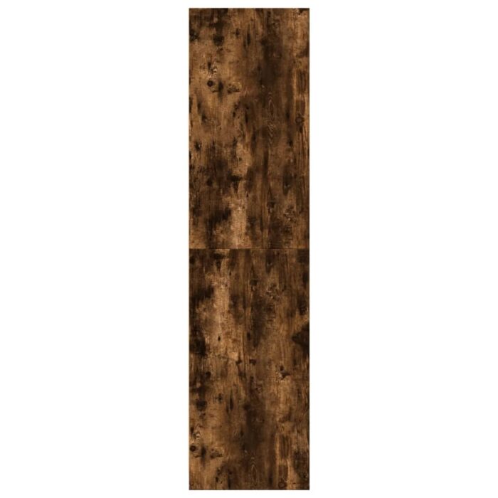 Garde-robe chêne fumé 30x50x200 cm bois d'ingénierie – Image 4