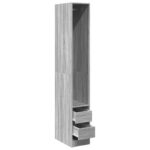 Garde-robe sonoma gris 30x50x200 cm bois d'ingénierie – Image 3