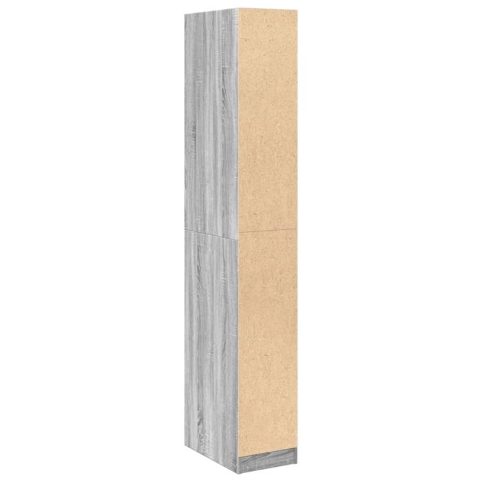 Garde-robe sonoma gris 30x50x200 cm bois d'ingénierie – Image 5