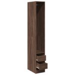 Garde-robe chêne marron 30x50x200 cm bois d'ingénierie – Image 3