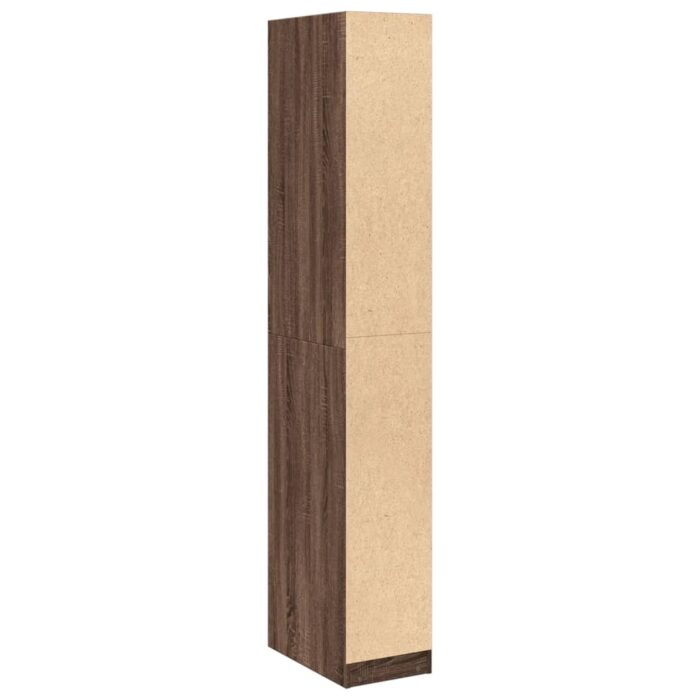Garde-robe chêne marron 30x50x200 cm bois d'ingénierie – Image 5