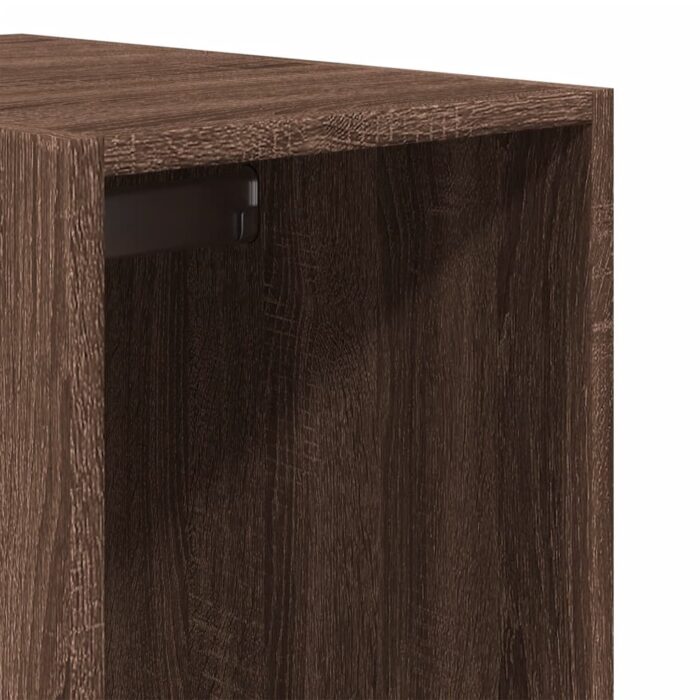 Garde-robe chêne marron 30x50x200 cm bois d'ingénierie – Image 6