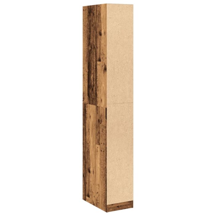 Garde-robe vieux bois 30x50x200 cm bois d'ingénierie – Image 5