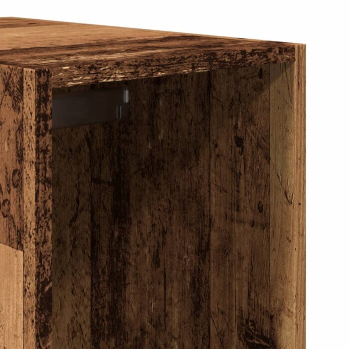 Garde-robe vieux bois 30x50x200 cm bois d'ingénierie – Image 6