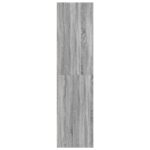 Garde-robe sonoma gris 80x50x200 cm bois d'ingénierie – Image 4