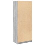 Garde-robe sonoma gris 80x50x200 cm bois d'ingénierie – Image 5