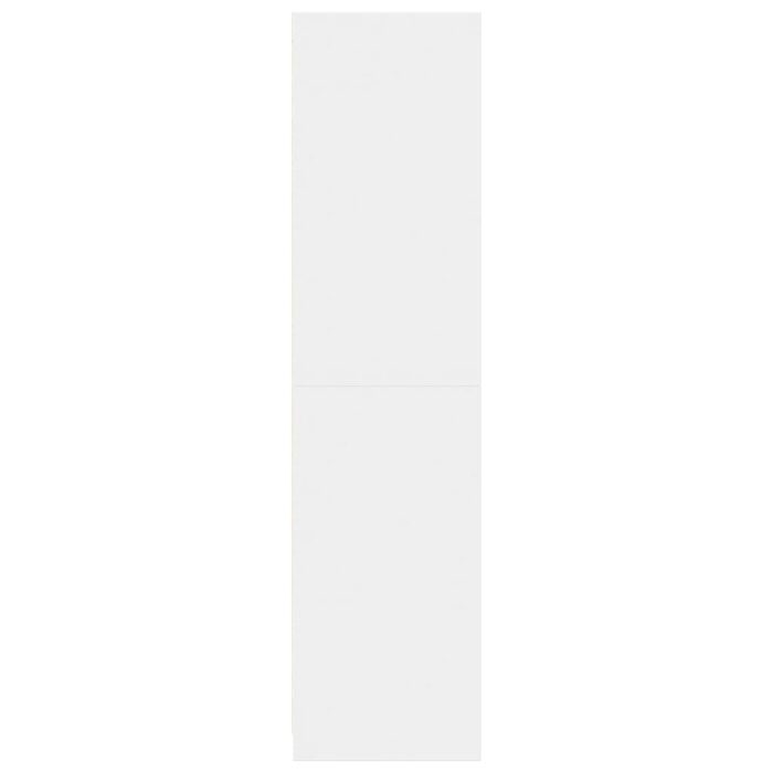 Garde-robe blanc 80x50x200 cm bois d'ingénierie – Image 3