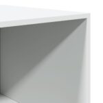 Garde-robe blanc 80x50x200 cm bois d'ingénierie – Image 6