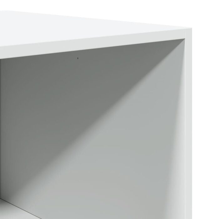 Garde-robe blanc 80x50x200 cm bois d'ingénierie – Image 6