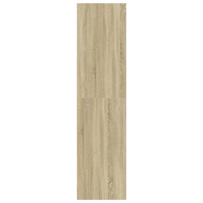 Garde-robe chêne sonoma 80x50x200 cm bois d'ingénierie – Image 3
