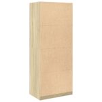 Garde-robe chêne sonoma 80x50x200 cm bois d'ingénierie – Image 4