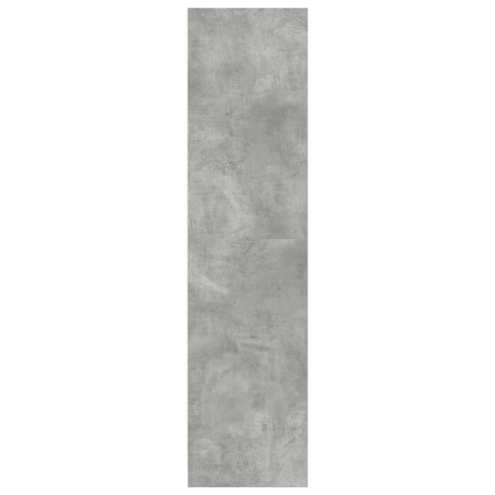 Garde-robe gris béton 80x50x200 cm bois d'ingénierie – Image 3