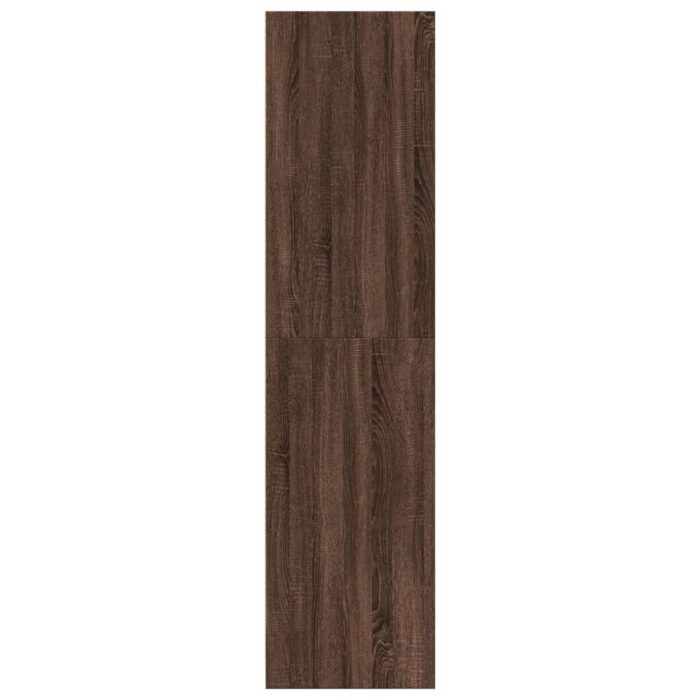 Garde-robe chêne marron 80x50x200 cm bois d'ingénierie – Image 3