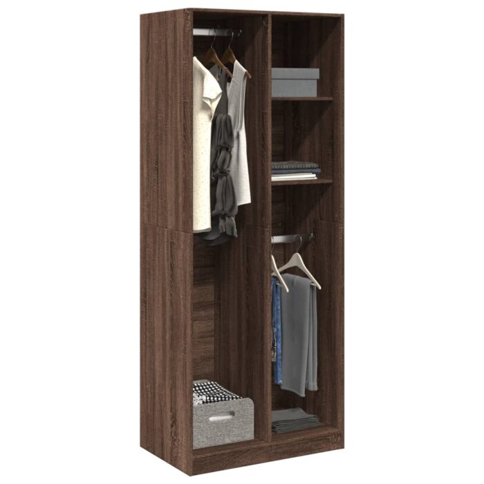VXL8721158341075_m_en_hd_1.jpg Garde-robe chêne marron 80x50x200 cm bois d'ingénierie – Image 1