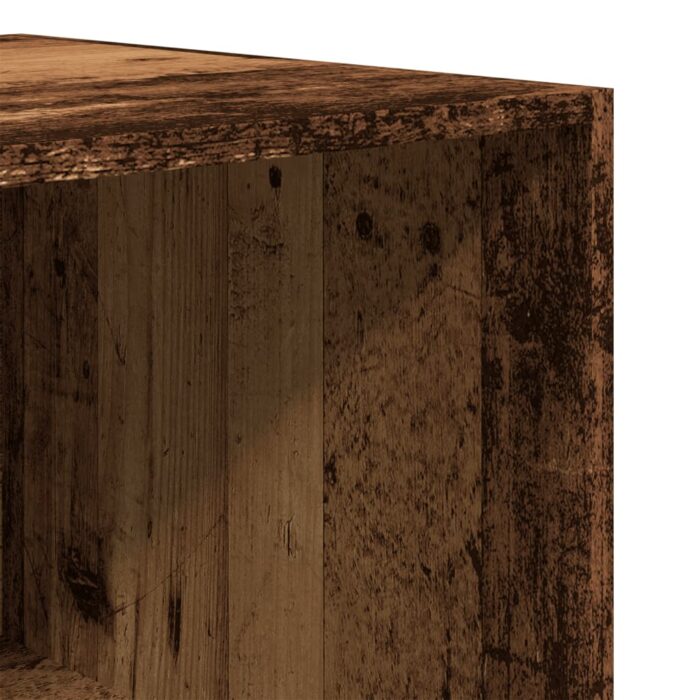 Garde-robe vieux bois 80x50x200 cm bois d'ingénierie – Image 6