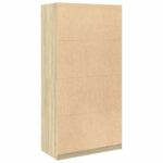 Garde-robe Chêne sonoma 100x50x200 cm Aggloméré – Image 4