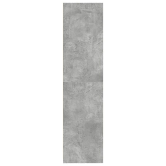 Garde-robe Gris béton 100x50x200 cm Aggloméré – Image 3