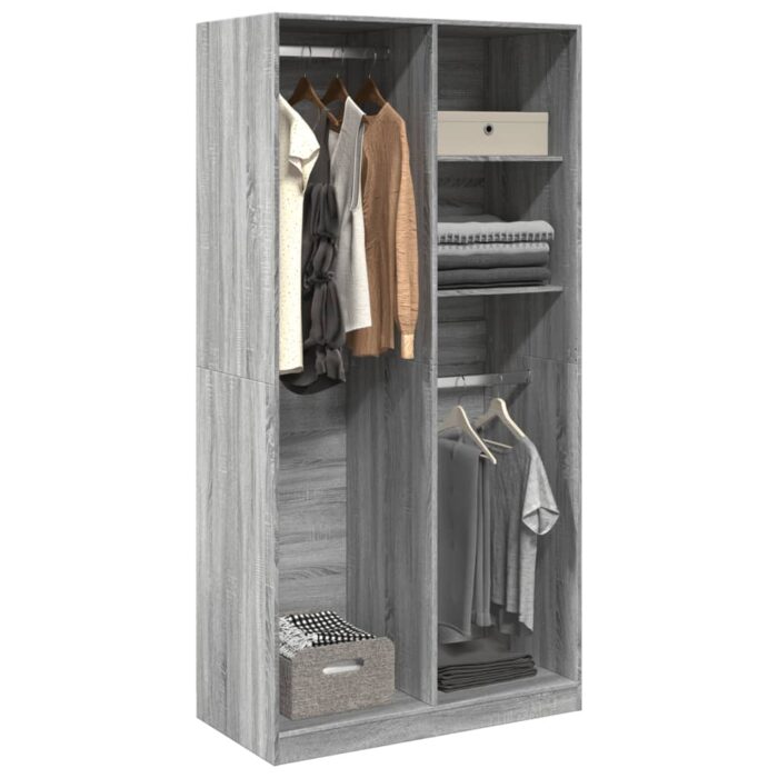 VXL8721158341150_m_en_hd_1.jpg Garde-robe sonoma gris 100x50x200 cm bois d'ingénierie – Image 1