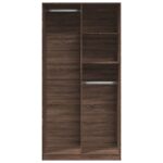 Garde-robe chêne marron 100x50x200 cm bois d'ingénierie – Image 2