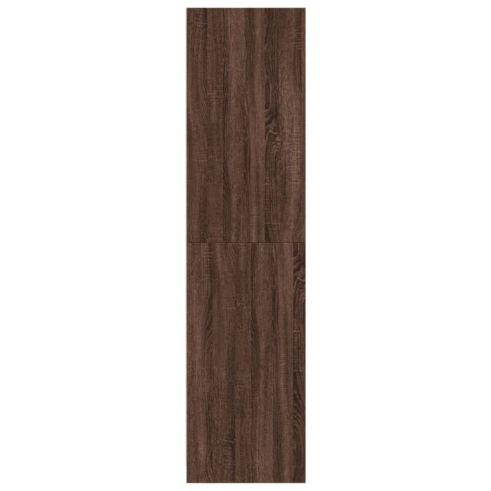 Garde-robe chêne marron 100x50x200 cm bois d'ingénierie – Image 3