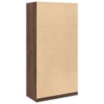 Garde-robe chêne marron 100x50x200 cm bois d'ingénierie – Image 4