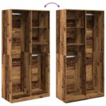 Garde-robe vieux bois 100x50x200 cm bois d'ingénierie – Image 5