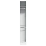 Garde-robe Blanc 30x50x200 cm Bois d'ingénierie – Image 2