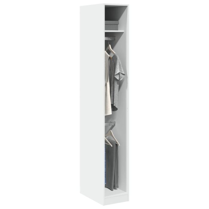 VXL8721158341198_m_en_hd_1.jpg Garde-robe Blanc 30x50x200 cm Bois d'ingénierie – Image 1