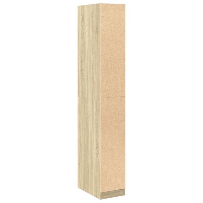 Garde-robe chêne sonoma 30x50x200 cm bois d'ingénierie – Image 4