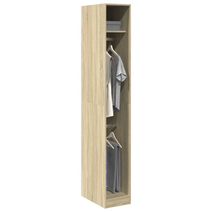 VXL8721158341211_m_en_hd_1.jpg Garde-robe chêne sonoma 30x50x200 cm bois d'ingénierie – Image 1