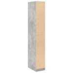 Garde-robe gris béton 30x50x200 cm bois d'ingénierie – Image 4