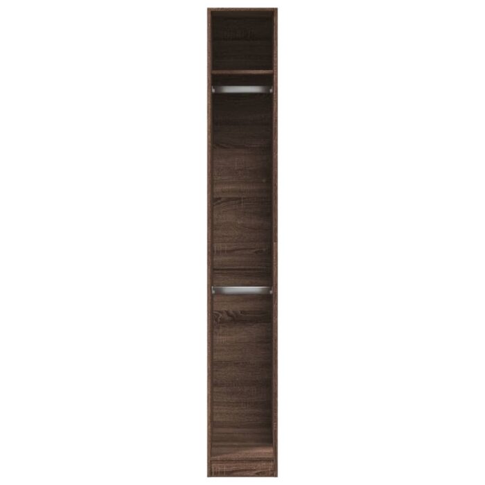 Garde-robe chêne marron 30x50x200 cm bois d'ingénierie – Image 2