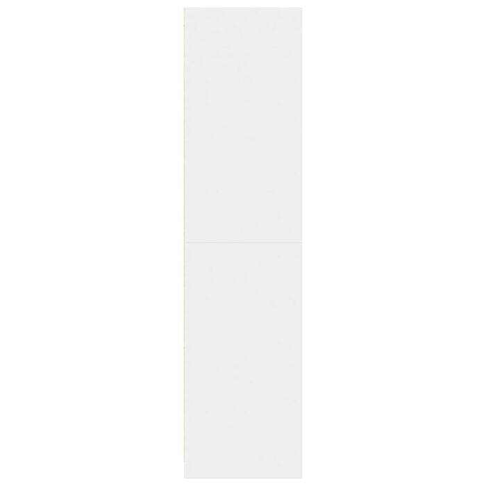 Garde-robe blanc 80x50x200 cm bois d'ingénierie – Image 3