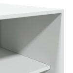 Garde-robe blanc 80x50x200 cm bois d'ingénierie – Image 5