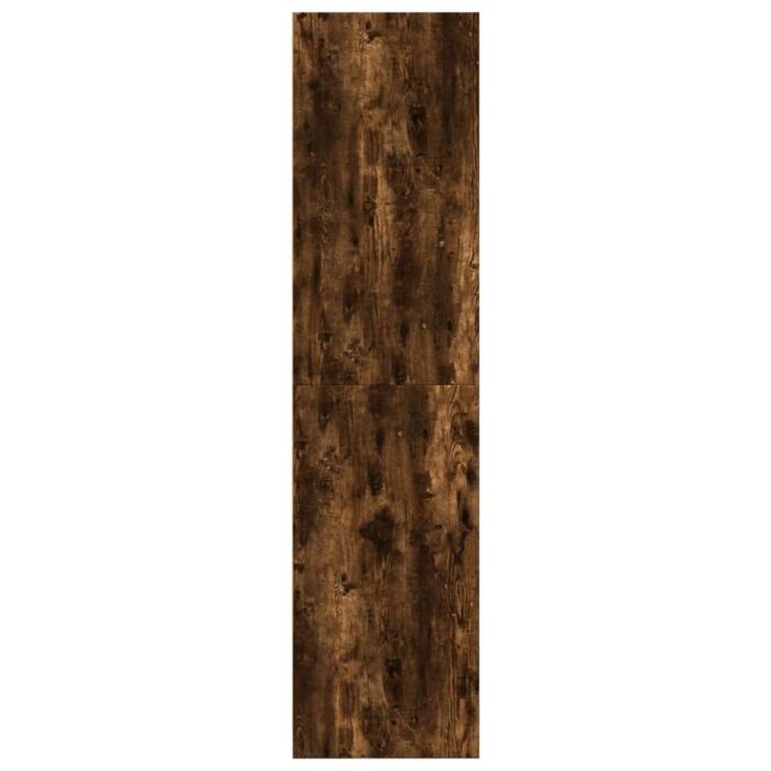 Garde-robe chêne fumé 80x50x200 cm bois d'ingénierie – Image 3