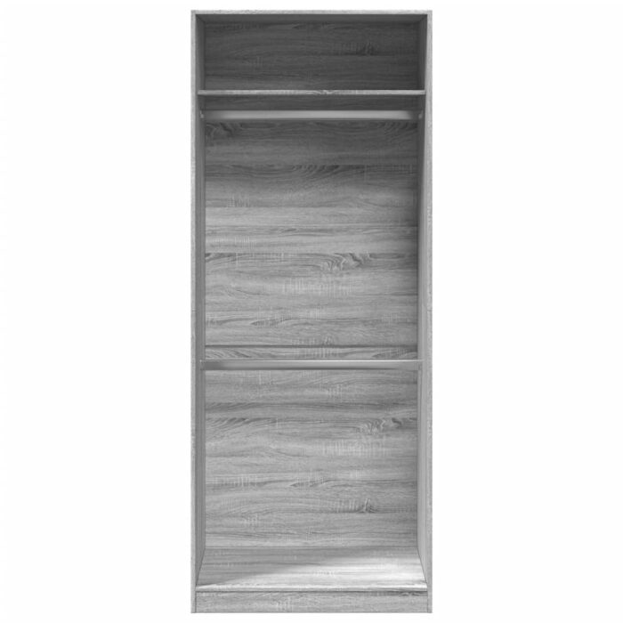 Garde-robe sonoma gris 80x50x200 cm bois d'ingénierie – Image 2